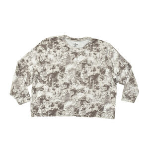 Under Armour Women's Plus Size 2X Brown Tie Dye Long Sleeve Shirt Athletic Poly